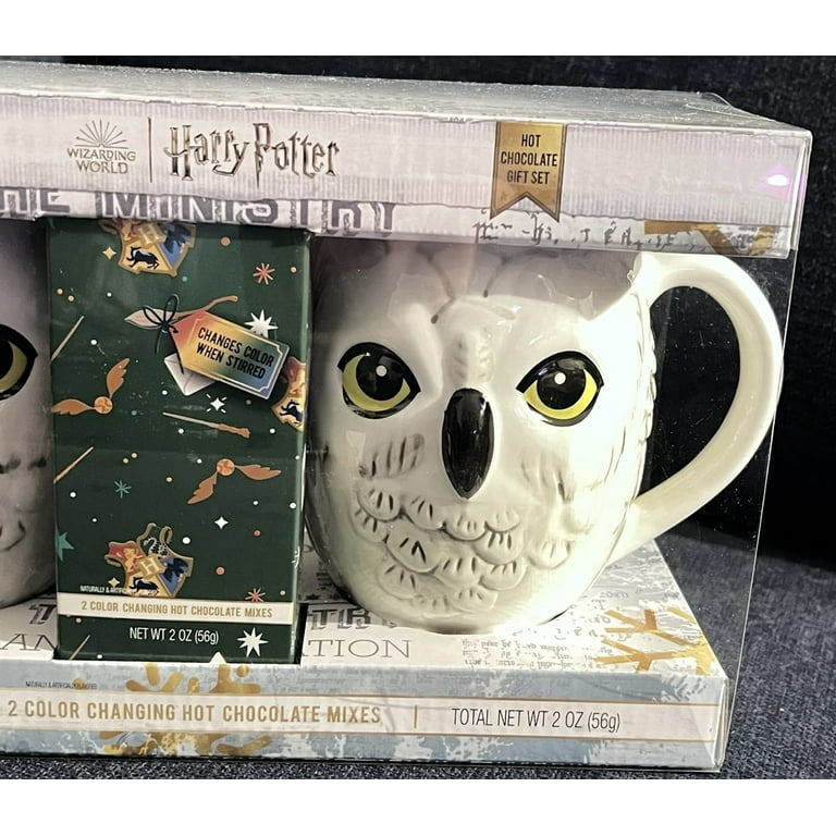 Harry Potter Hedgwig The Owl Mug Set W/Color Changing Hot