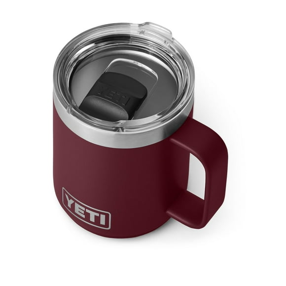 YETI Rambler Taza apilable de 10 oz, aislada al vacío, acero inoxidable con tapa MagSlider, Wild Vine Red