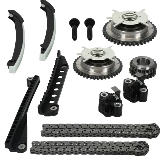 NURATIT Timing Chain Kit Part Number XL3Z-6306-AA for Ford F-150 F-250 Expedition 5.4L V8 Engine Models 2000-2010 Complete Timing System Kit