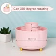 thumbnail image 3 of 360° Rotating Desk Organizer, Dual-Purpose Pen Holder with 5 Compartments for Office and Home Use, 3 of 7