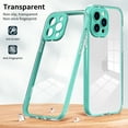 thumbnail image 4 of iPhone 15 Pro Case 2023,Decase Clear Anti-Scratch Phone Cover With Camera Screen Protector Anti-Yellow Shockproof Transparent Slim Lightweight Case,for Apple iPhone 15 Pro 6.1 Inch - Green, 4 of 6