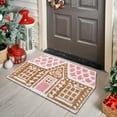 thumbnail image 6 of Ireezec Gingerbread Hou Welcome Mat Christmas Doormat Holiday Front Door Carpet Indoor Outdoor Non-Slip Floor Mat for Porch Entryway Festive Home Decor Gift, 6 of 7