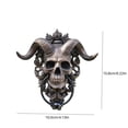 thumbnail image 2 of Decoración Del Hogar De Halloween Nueva Joyería De Resina Punk Satan Skull Sheep Head Decoración De La Pared Colgante Artesanía De Resina Suministros Divertidos Para Las Vacaciones Yuarrent HA018255-00, 2 of 6