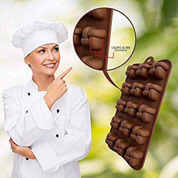  Candy Molds Silicone Chocolate Molds No-Stick Molds for  Baking,Fat Bombs,Caramels,Jello, Gummy,Truffles,Ice Cubes with Different  Shapes-Pack of 6 Make 90 Chocolates in One Go : Home & Kitchen