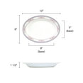 thumbnail image 2 of Excellante Rose Melamine Dinnerware Collection 16 oz., 12" x 9" Deep Platter, Comes in Dozen, 2 of 2