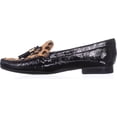 thumbnail image 3 of Womens Marc Joseph NY Fashion Shoes Wall Street Tassel Loafers, Black Patent, 3 of 6