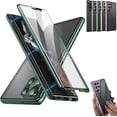 thumbnail image 1 of Funda magnética de vidrio templado de doble cara para teléfono, funda protectora completa de 360° a prueba de golpes con protector de lente de bloqueo de seguridad, para Samsung S21/S22/S23/S24 Plus, 1 of 6