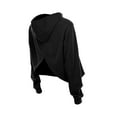thumbnail image 3 of Women's New Era Black Chicago Bulls Glam Game Open Back Hoodie, 3 of 5