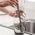 thumbnail image 2 of Silicone Cup Brush Milk Bottle Cleaning Brush Long Handle Water Bottles Cleaner Glass Cup Cleaning Brush Kitchen Cleaning Tools, 2 of 5