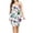 Blue, variant on IROINNID V-Neck Sheath Dress For Women Summer Sleeveless Casual Cross Strap Printing Dress Empire Waist Dress