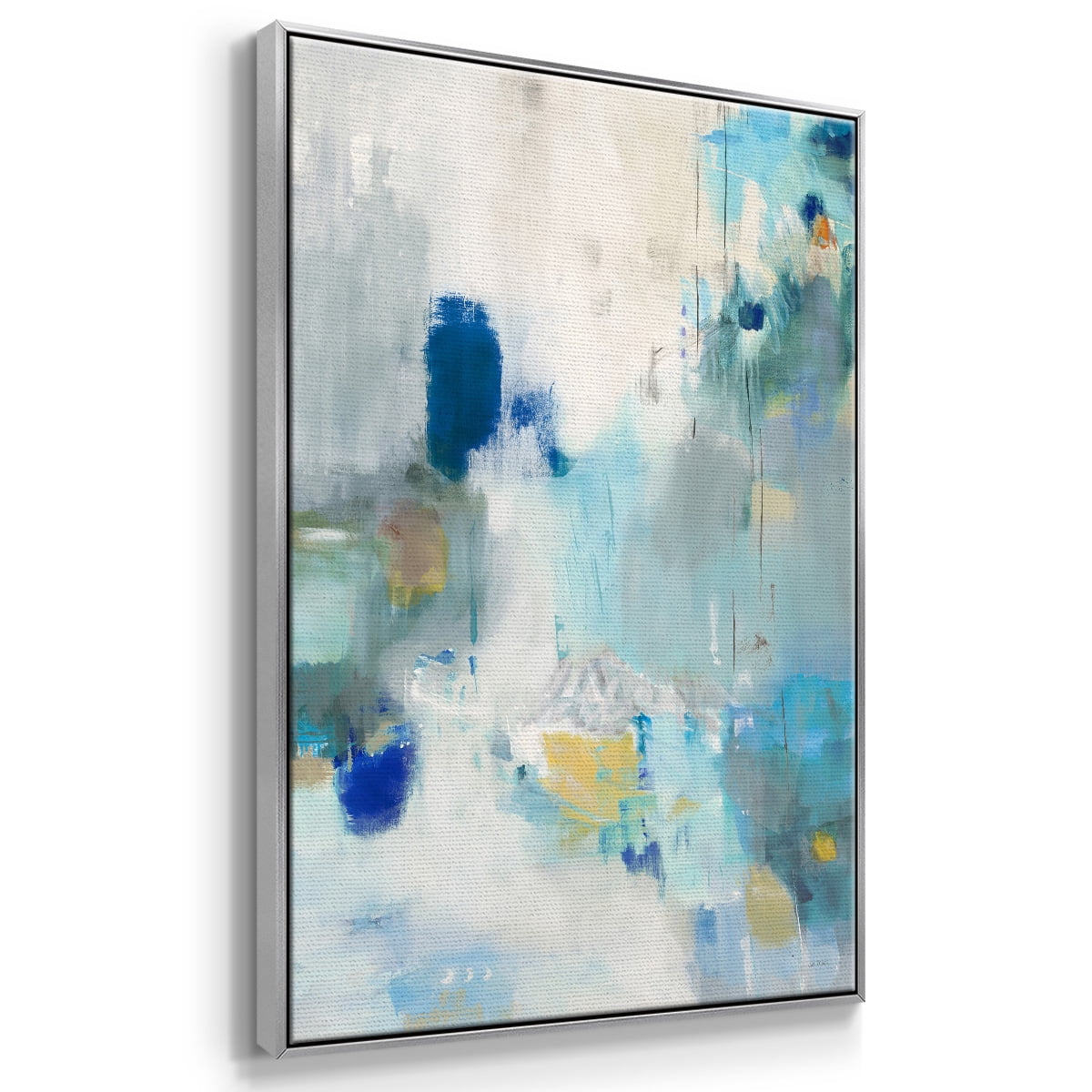 Celeste Motion II Framed Premium Gallery Wrapped Canvas - Ready to Hang - 27 x 41 - Silver Floating Frame