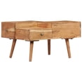 thumbnail image 3 of Charmma Coffee Table 27.5"x23.6"x16.5" Solid Acacia Wood, 3 of 12