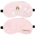 thumbnail image 1 of Bangcool 2PCS Sleeping Mask Cartoon Pig Flower Eye Shade with Ice Pack for Home Travel, 1 of 10