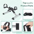 thumbnail image 4 of VIVIJASON Pedal Exerciser - Folding Portable Exercise Peddler - Under Desk Mini Exercise Bike for Arm/Leg Workout - Adjustable Fitness Rehab Equipment for Elderly Seniors with LCD Display, 4 of 7