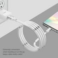 thumbnail image 6 of Cellet 3.3-Feet / 1-Meter Magnetic Self Winding USB-C Charging and Data Sync Cable Compatible with Apple iPhone, Samsung Galaxy, GPS and Tablets & Android Devices - White, 6 of 10