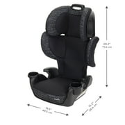 Evenflo GoTime LX Booster Car Seat, Chardon Black