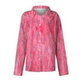 thumbnail image 6 of Fznquz Dressy Plus Size Women Blouses Oversized Button Down Pink Shirts Casual Fall Fashion, 6 of 6