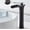 Black Bronze Tall, variant on Luxurious Bathroom Basin Faucet Brass Deck Mounted White Mixer Taps Single Handle Hot Cold Water Mixer Tap