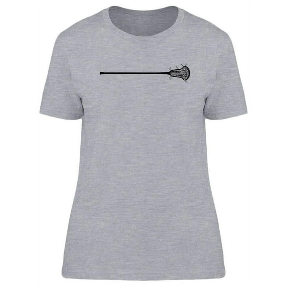 Lacrosse Stick Sketch T-Shirt Women -Image by Shutterstock, Female x-Large
