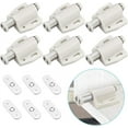 thumbnail image 1 of Cabinet Magnetic Snap Latch, Environmentally Friendly And Durable Magnetic Touch Latch For Heavy Duty Door, Soft Close Magnetic Latch Easy To Install For Wide Application (6 PCS), 1 of 5