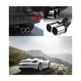 thumbnail image 2 of Tubo De Escape De Coche Silenciador Puntas De Acero Inoxidable Plata Negro, 2 of 3