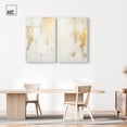 thumbnail image 3 of Golden Luxe Abstract Duo Set Acrylic Neutral Abstract Art by Art Remedy, Ready to Hang, 30 x 45, 3 of 6