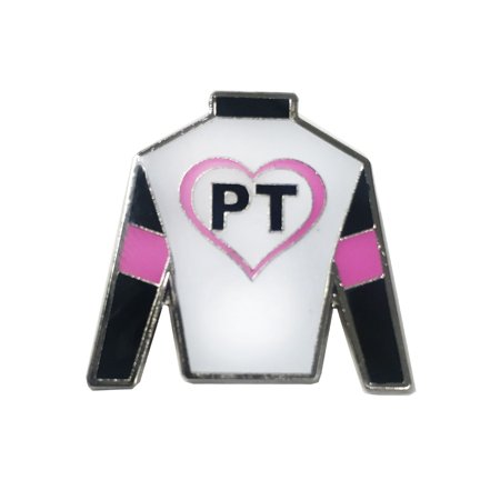 Parkland Thoroughbreds Enamel Pin - white/pink  one size