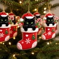 thumbnail image 7 of Christmas Acrylic Ornament, Flat Stocking Pendant, Clear Christmas Tree Decoration, Durable Hanging Holiday Decor, 3.14x1.18 Inch for Home and Party, 7 of 7