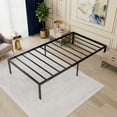 thumbnail image 4 of Furnibear 14 Inch Heavy Duty Metal Platform, Black - Queen - Sturdy Wooden Platform with Headboard Home Furniture, 4 of 10