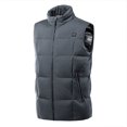 thumbnail image 1 of Chaleco calefactor inteligente de invierno, grueso, cálido, para exteriores, para ocio, color sólido, calefacción de 9 zonas, ropa calefactora eléctrica, 1 of 5