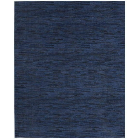 HomeRoots 8 x 10 ft. Midnight Blue Non Skid Indoor & Outdoor Rectangle Area Rug - Midnight Blue - 8 x 10 ft.