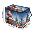 thumbnail image 6 of Christmas Storage Bin with Lid and Carrying Handle Christmas Foldable Storage Box Large Xmas Decorative Collapsible Container Basket for Organizing Closet Home Bedroom Gift, 6 of 6