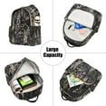 thumbnail image 5 of FORMRS Mini Backpack Purse for Women Quilted Travel Daypack Casual Shoulder Bag, Dark Flowers Pattern, 5 of 7