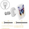 thumbnail image 3 of HemaKayy 12 Pack 1.18" Decorative Cabinet Knobs - Upgrade Your Handles - Durable & Stylish - Easy to Install - Elevate Your Home Kitchen Bedroom Furniture Decor - Painted Colorful Butterfly, 3 of 6