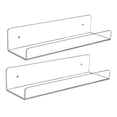 thumbnail image 5 of KAKOWELY Bathroom Storage Rack Clear Shower Shelves 2Pcs 14.93X4.32X3.07in, 5 of 8