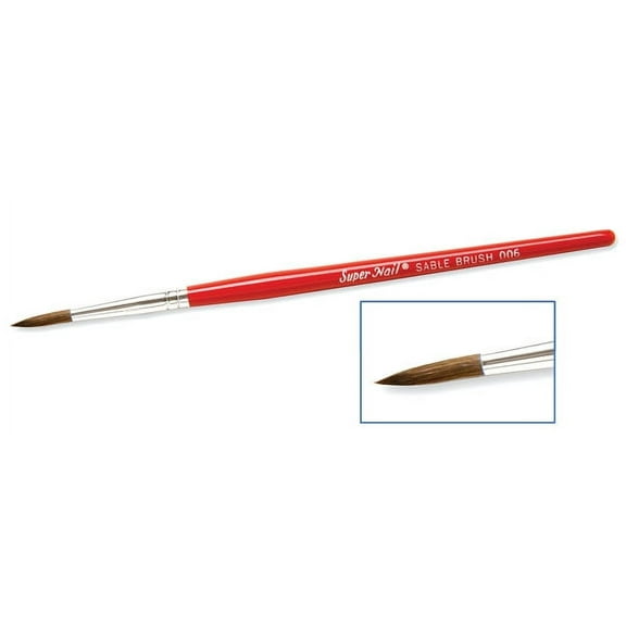 SuperNail Sable Brush Round # 6
