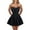 Black, variant on Short Homecoming Dress for Teens Ruffle Mini Prom Dresses Satin Cute A Line Puffy Formal Cocktail Dress Pink S