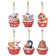 thumbnail image 1 of Llavero con 6 Piezas Hugtrwg Pingüino Conejo Koala Doble Cara, 1 of 9