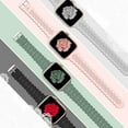 thumbnail image 3 of Enkey 4 Pack Lace Silicone Bands Compatible with Apple Watch Band 38mm 40mm 41mm 42mm 44mm 45mm 49mm, Women Slim Thin Hollow-out Sport Wristband for iWatch Series Ultra 8 SE 7 6 5 4 3 2 1, 3 of 5
