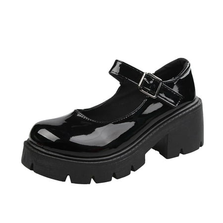 

Tarmeek Boots for Women British Shoes Women Mary Janes Platform Boots Shoes Vintage Girls Students High Heel Footwear Cosplay Shoes Booties for Women Shoes for Women