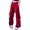 red, variant on CHUANK Cargo Pants For Girls Casual High Waisted Drawstring Loose Fit Pockets Kid Cargo Sweatpants Fashionable Beautiful Leisure Children Trousers