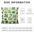 thumbnail image 5 of JEUXUS  St Patricks Day Pillow Covers Happy St Patricks Day Lucky Green Clover Decor for White Throw Pillows Covers St Patricks Day Pillow Covers Decor Couch Living Room, 5 of 5