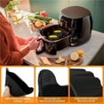 thumbnail image 6 of Silicone Air Fryer Molds Nonstick Egg Oil-Free Fryer Tray Muffin Cup Molds Cake Mold Egg Tart Mold Air Fryer Accessorie(Black,8pcs), 6 of 8