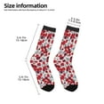 thumbnail image 2 of Fuzoiu Red Hawthorn Print Kids Socks For Boys Girls,Grip Crew Socks with Non Slip,Lightweight Stretch Crew Socks,Toddlers Crew Boot Socks, 2 of 5