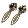 thumbnail image 2 of Elephant Stainless Steel Vintage Copper-Colored Lace Bookmarks Set – 2 Bookmarks for Book Lovers and Readers, 2 of 5
