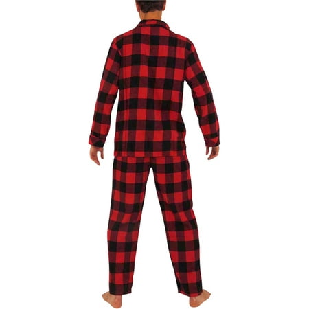 Norty - Flannel Pajamas for Men – Set of Top and Pants/Bottoms Soft ...