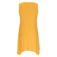 thumbnail image 5 of yillto Womens Plus Size Dress Sleeveless Tank Dress Loose Flowy Cover ups Beach Swimsuit Sundress, 5 of 6