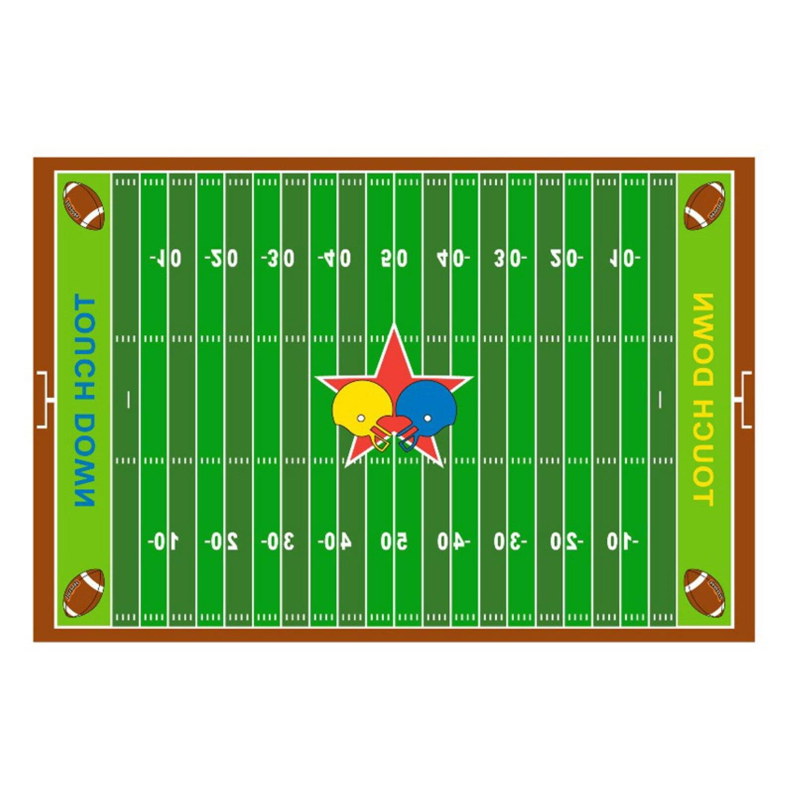 Fun Rugs Football Field Kids Rugs