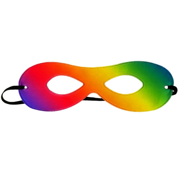 SeasonsTrading Adult Rainbow Superhero Mask (Reversible) - Costume Party Mask