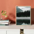 thumbnail image 3 of NJSTORE  Misty Mountain Wall Art Foggy Mountain Pictures Wall Decor, Large Foggy Forest Wall Art, Pine Tree Scenic Landscape Print Scenery Nature Poster for Bedroom (FRAMED), 3 of 4